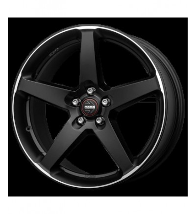 Janta Aliaj MOMO FIVE MATT BLACK POLISHED 8X17 5X114.3 ET 40 CB 72.3