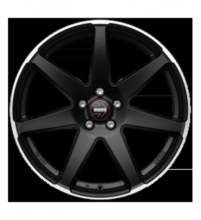 Janta Aliaj MOMO Seven MATT BLACK POLISHED 8X18 5X112 ET 35 CB 79.6
